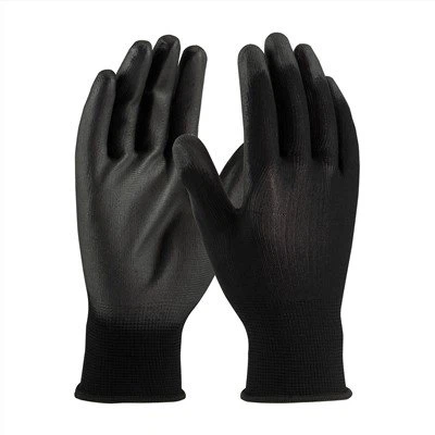 Svart nylon PU palmebelagte hansker